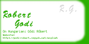 robert godi business card